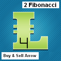 Two Fibonacci Lines with Buy and Sell Arrows