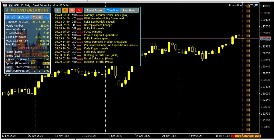 Снимок экрана #4 Pound Breakout MT5