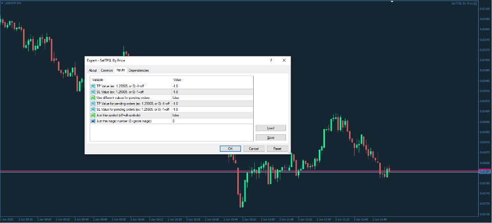Screenshot #1 Set TP and SL by Price