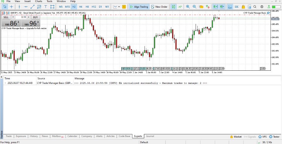Screenshot #1 CYP Trade Manager Basic