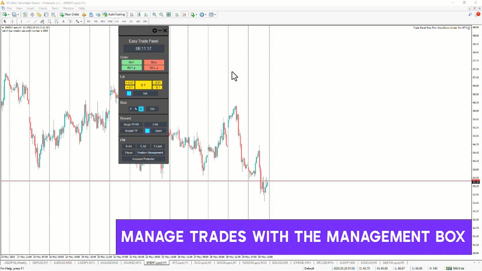 Screenshot #7 Trade Panel Prop Firm Drawdawn Limiter Pro MT4