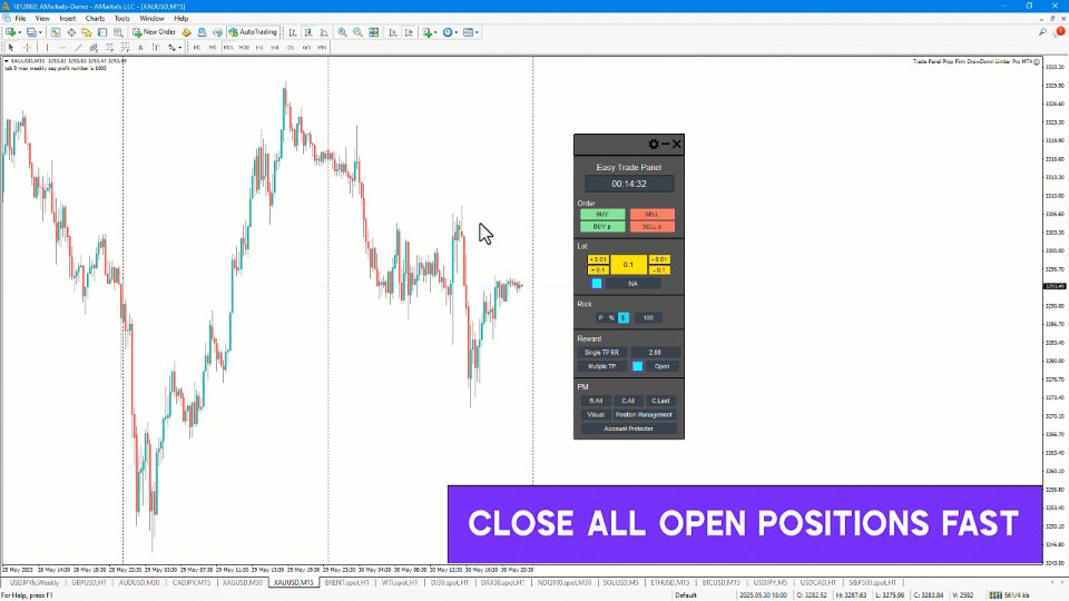 Screenshot #6 Trade Panel Prop Firm Drawdawn Limiter Pro MT4