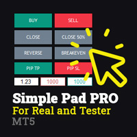 SimplePad MT5 for Real and Tester