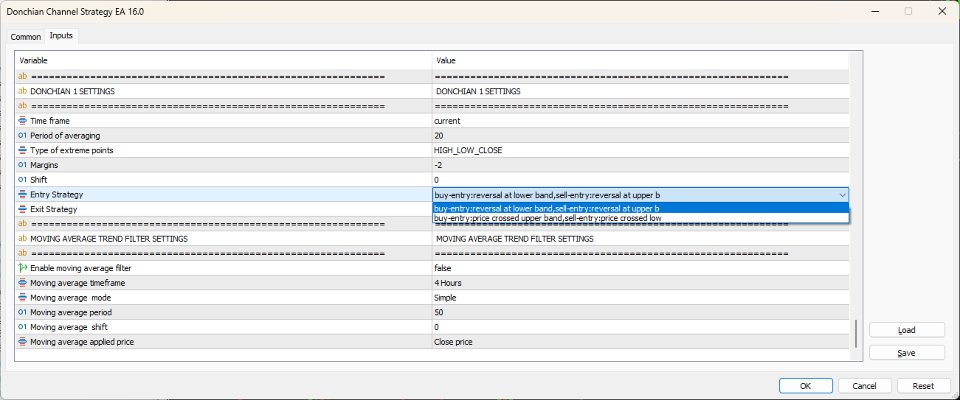 Screenshot #8 Donchian Channels EA MT4