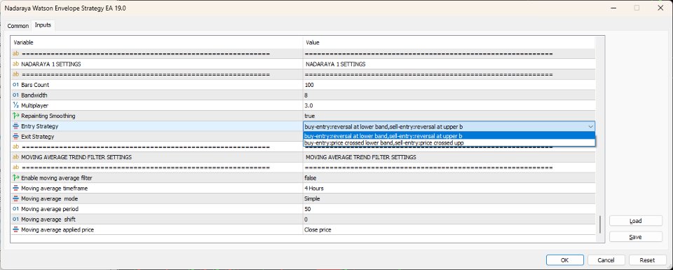 Screenshot #11 Nadaraya Watson Envelope EA