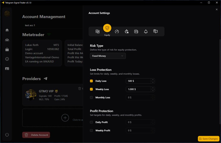 Screenshot #3 Telegram To MT5 Signal Trader