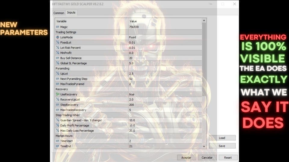 Ekran görüntüsü #8 HFT Fast M1 Gold Scalper V8 EA