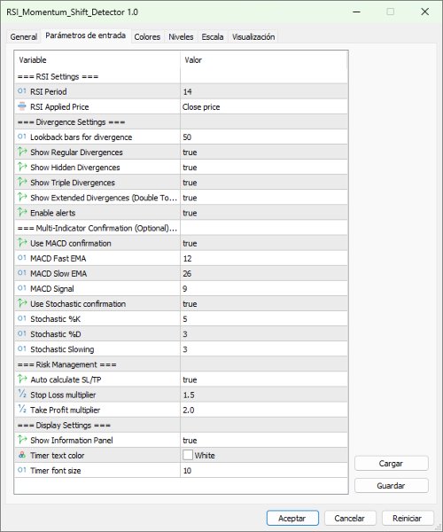 Screenshot #5 RSI Momentum Shift Detector