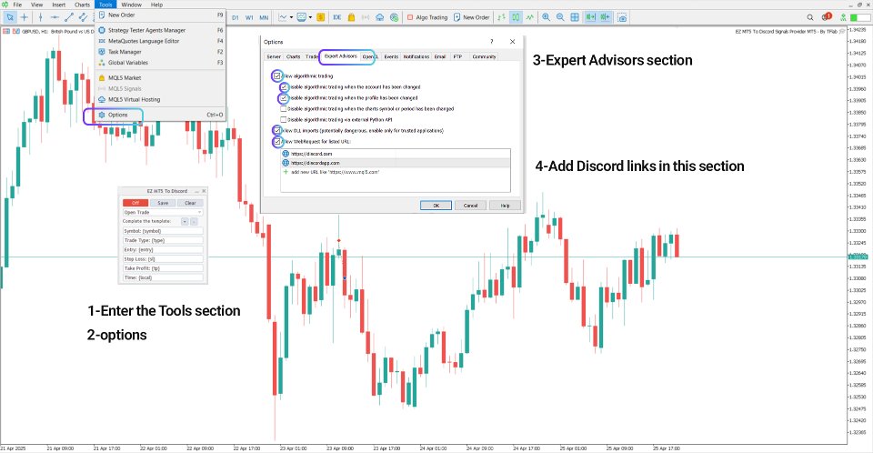 Screenshot #8 EZ To Discord Signals Provider Expert MT5