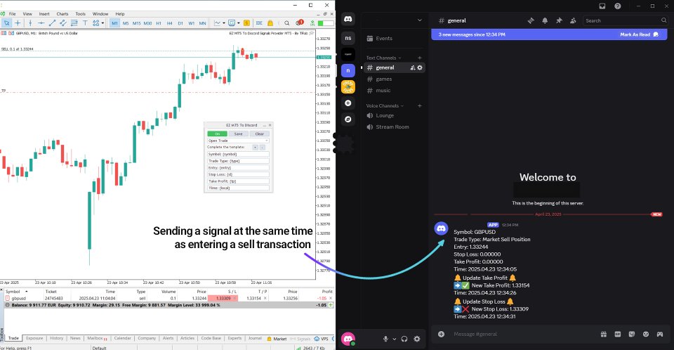 Screenshot #11 EZ To Discord Signals Provider Expert MT5