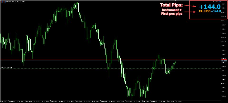 Screenshot #1 MagicPips Forex Pip Counter