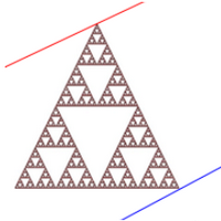 Fractals divergence channel