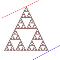 Fractals divergence channel