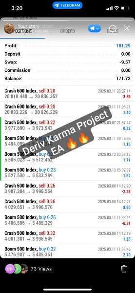 Screenshot #12 Deriv Karma Project EA