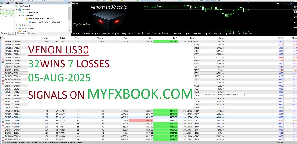 Screenshot #2 Venom Us30 Scalp
