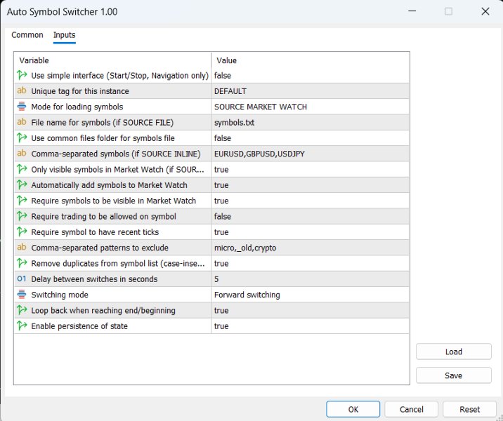 Screenshot #3 Auto Symbol Switcher