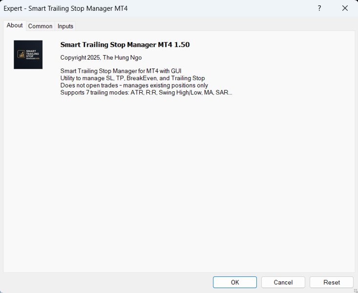 Screenshot #4 Smart Trailing Stop Manager MT4