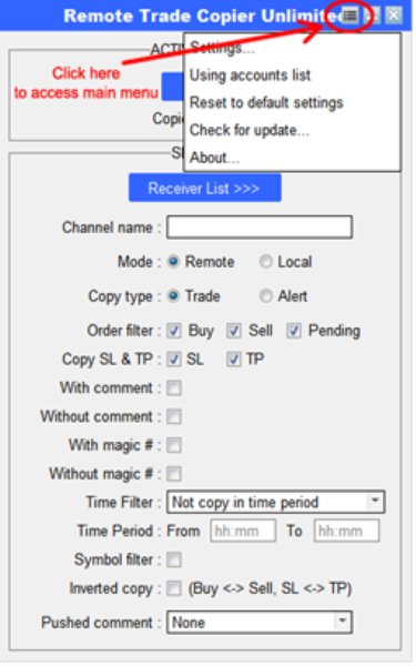 Screenshot #7 Trade Copier Pro MT5