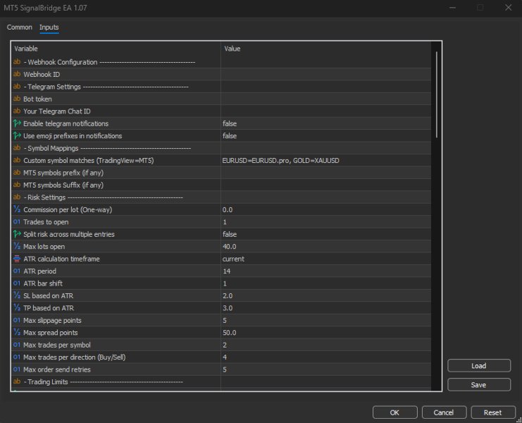 Captura de pantalla #4 SignalBridge Telegram to MT5 Orchestrator