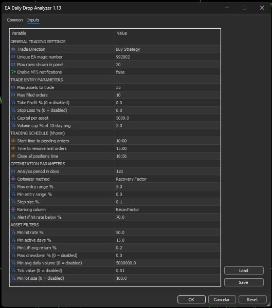 Screenshot #2 EA Daily Drop Analyzer