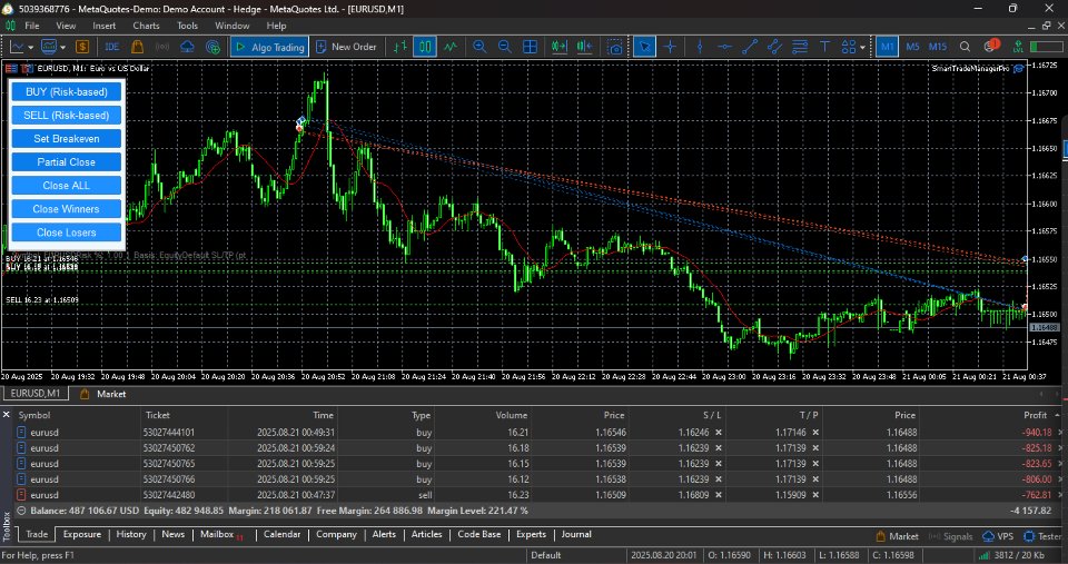 Screenshot #1 Quantum Trade Manager Pro