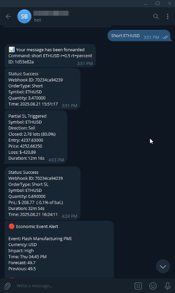 Captura de pantalla #7 SignalBridge Telegram to MT5 Orchestrator