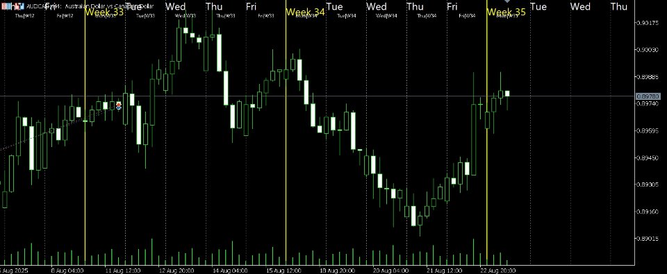 Captura de pantalla #1 Visual Weekdays Indicator