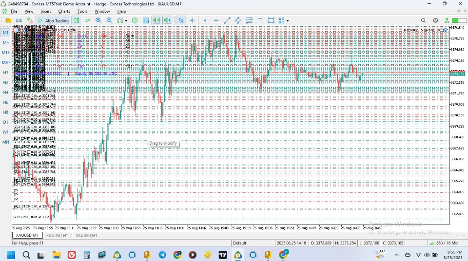 Screenshot #3 Fibo 61 8 percent level gold scalping orders