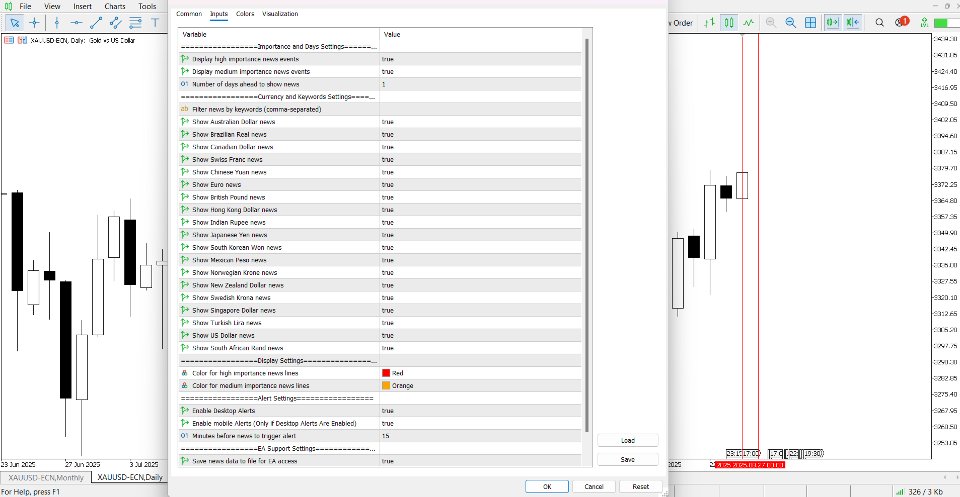 Screenshot #2 MsabaM Filterable Alerting Economic News