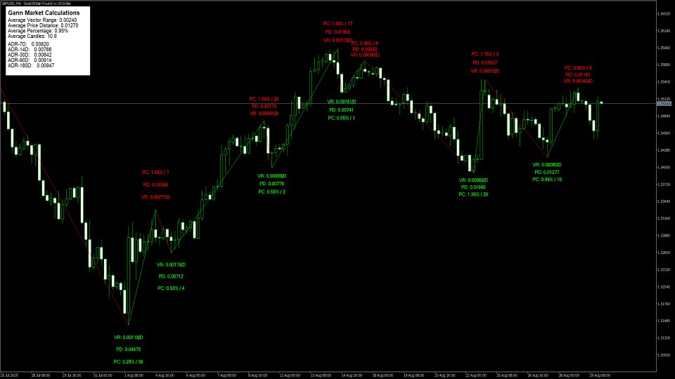 Снимок экрана #8 Gann Swing Calculations Methods