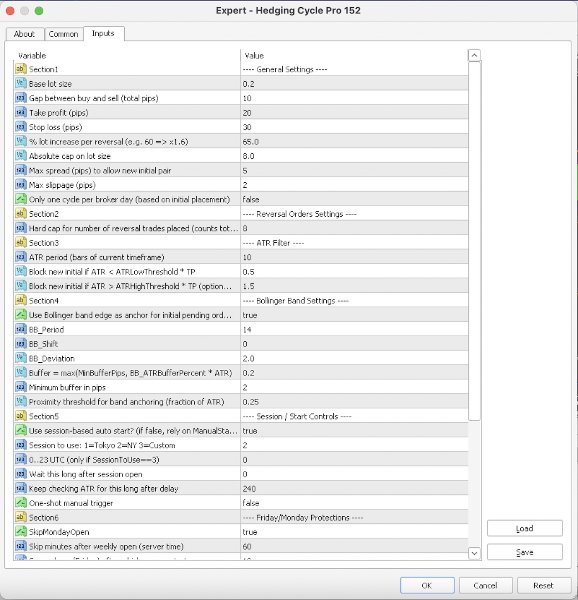 Screenshot #1 Hedging Cycle Pro