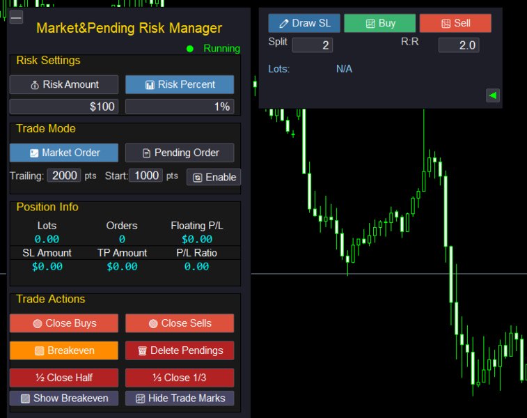 Screenshot #1 Market Pending Risk Manangerpro