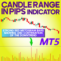 Candle Range in pips Indicator MT5