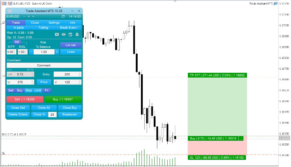 Imagens #4 Trade Assistant MT5