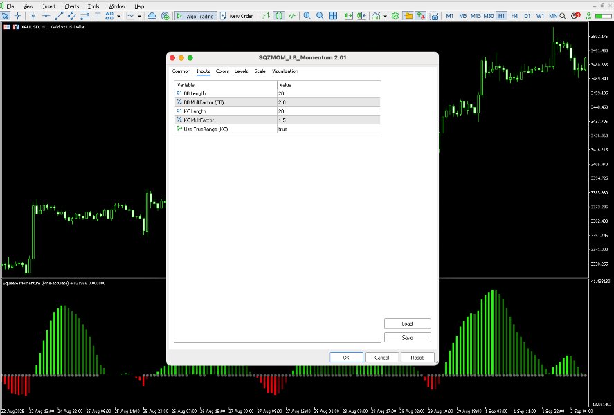 Capture d'écran #2 Squeeze Momentum Indicator SMI