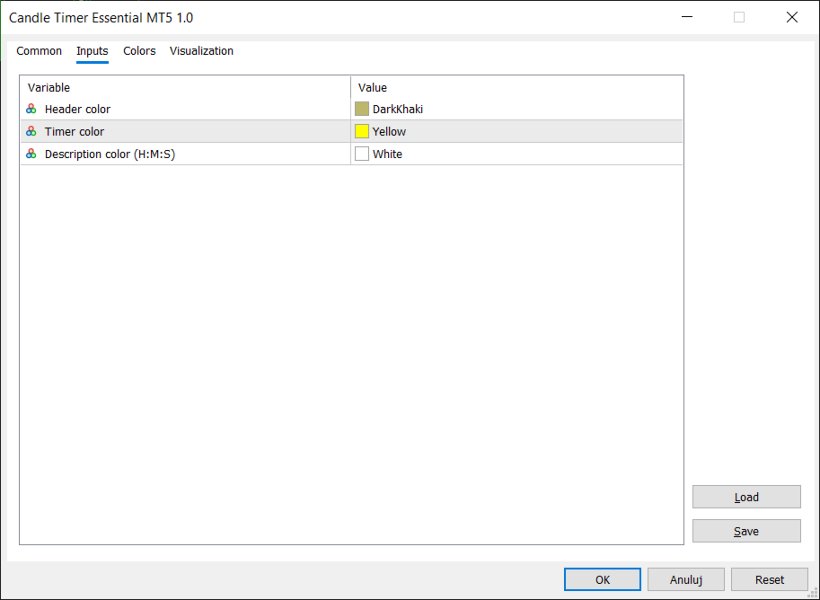 Captura de pantalla #2 Candle Timer Essential MT5