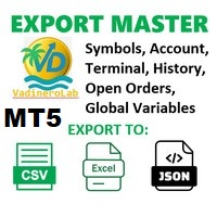 VadineroLab MT5 Export Master to CSV Exel JSON
