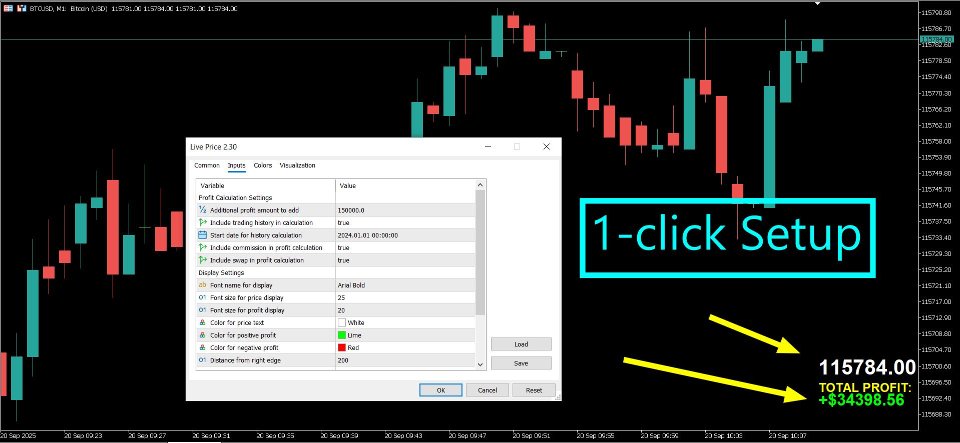 Снимок экрана #1 Live Price With PNL