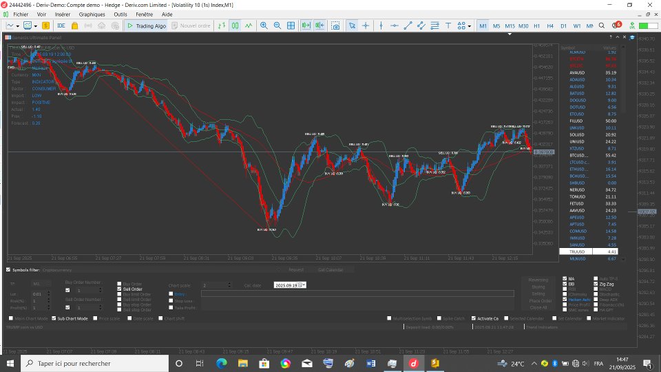 Screenshot #4 Algorithmic Trading Panel