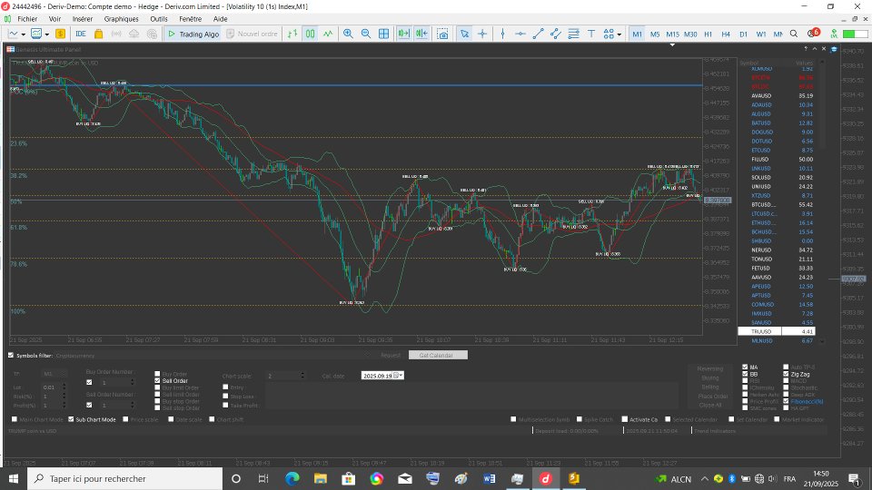Screenshot #6 Algorithmic Trading Panel