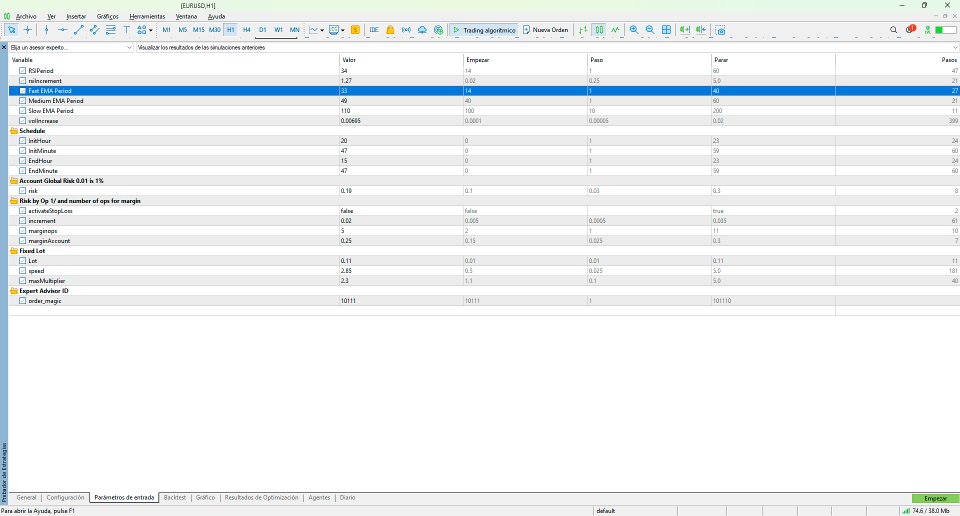 Screenshot #4 EMA with RSI and Volume