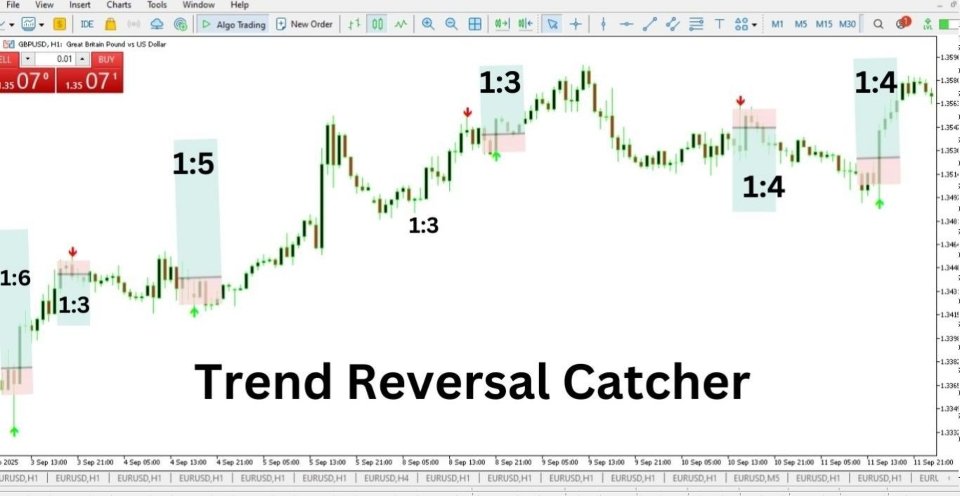 Captura de pantalla #1 Trend Reversal Catcher with Alert MT5
