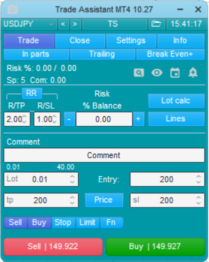 Comments | Trade Assistant MT4 | Buy Trading Utility for MetaTrader 4