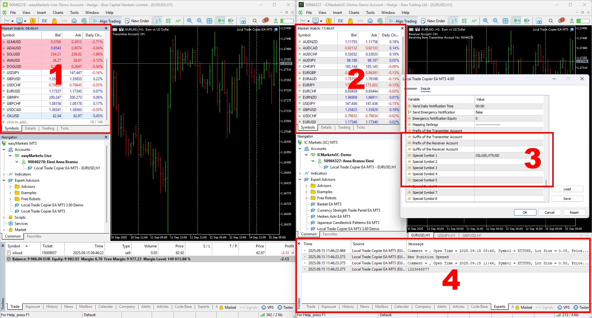 Comments | Local Trade Copier EA MT5 | Buy Trading Utility for MetaTrader 5