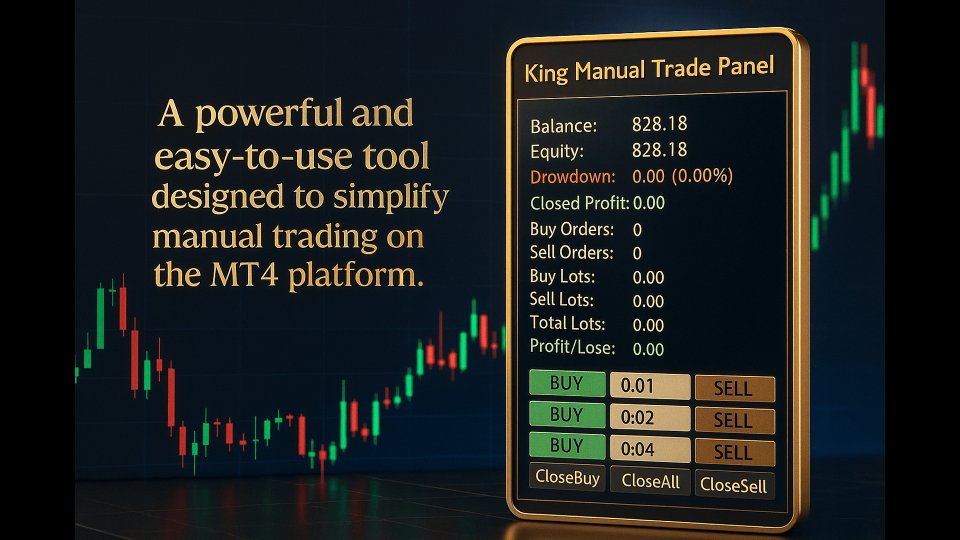 스크린샷 #2 King ElChart Manual Trade Panel MT4