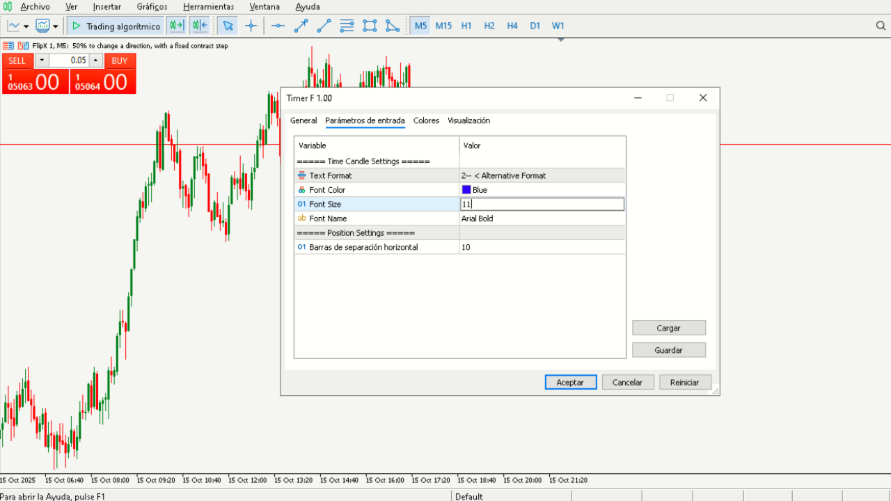 Timer Countdown Forex Timer F | Free Download Trading Indicator for MetaTrader 5