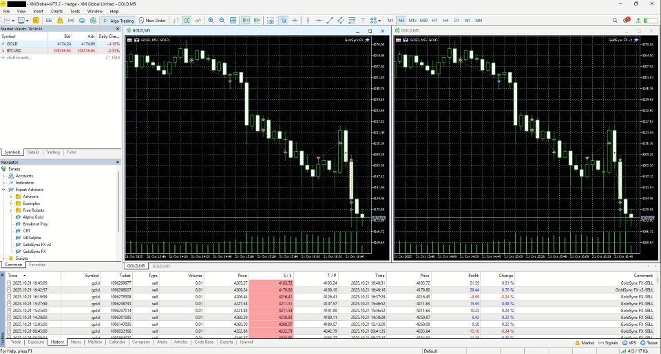Imagens #1 GoldSync EA