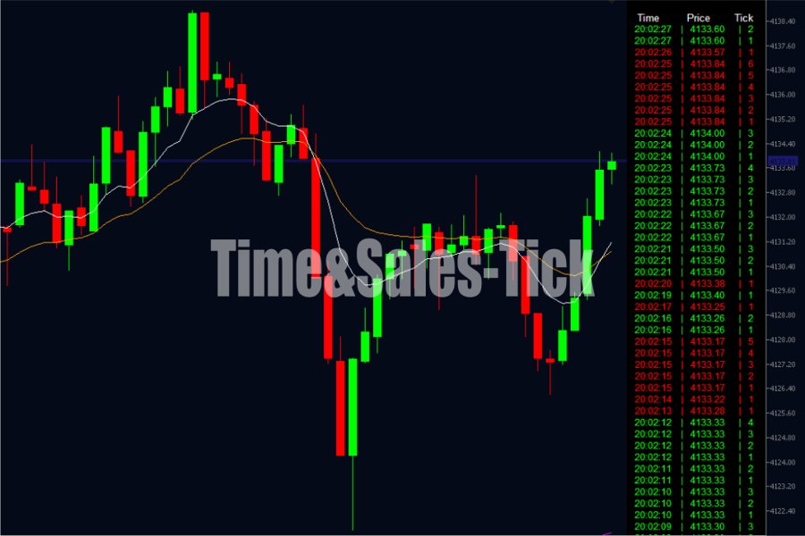 Screenshot #2 Time and Sales Tick