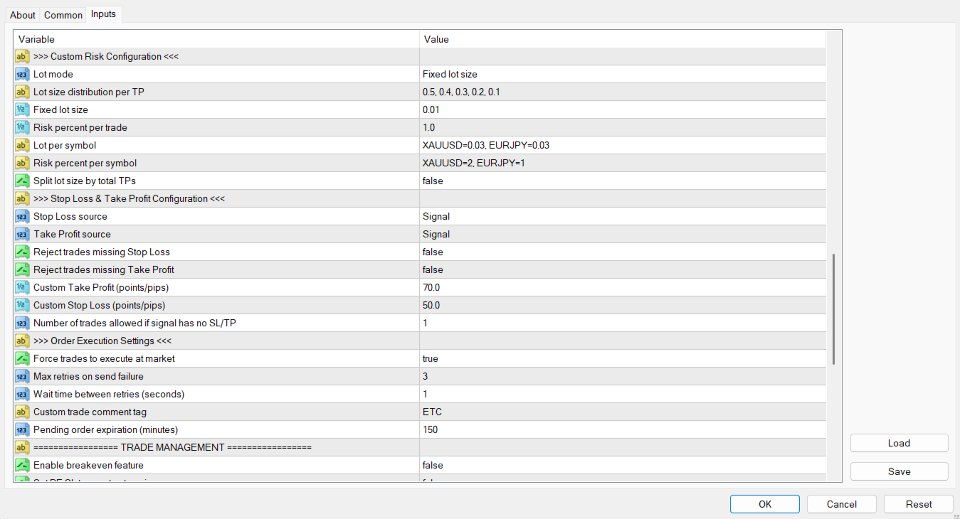 Screenshot #4 EchoTrade Telegram to MT4 Copier