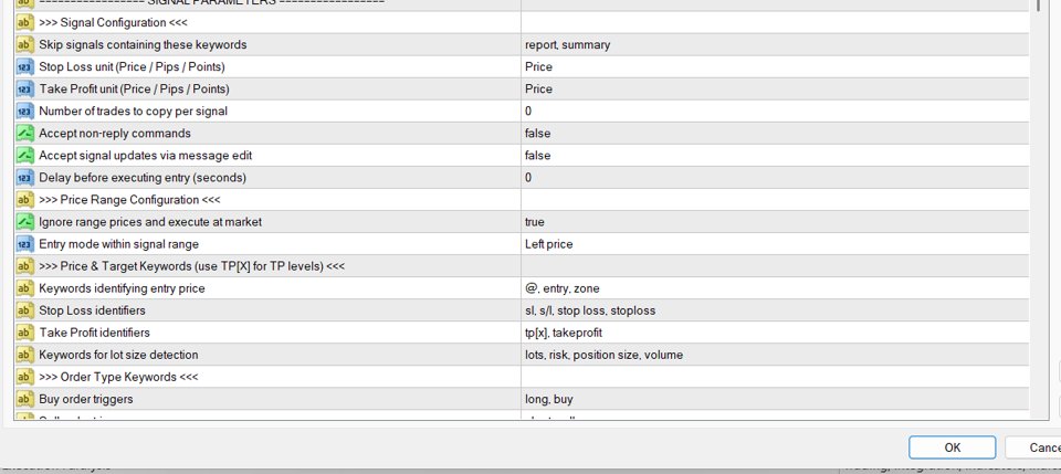 Screenshot #2 EchoTrade Telegram to MT4 Copier